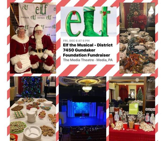 collage of pictures including santa claus and food and Christmas decorations